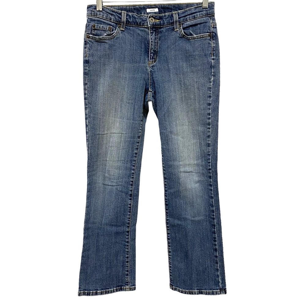 3/$12 liz & co. Women's Boot Cut Jeans - Medium Blue Wash